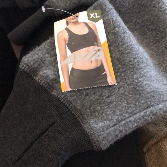 Avía Reverse Fleece Long Sleeve Gray Top Size XL(16-18) NWT - Picture 8 of 9